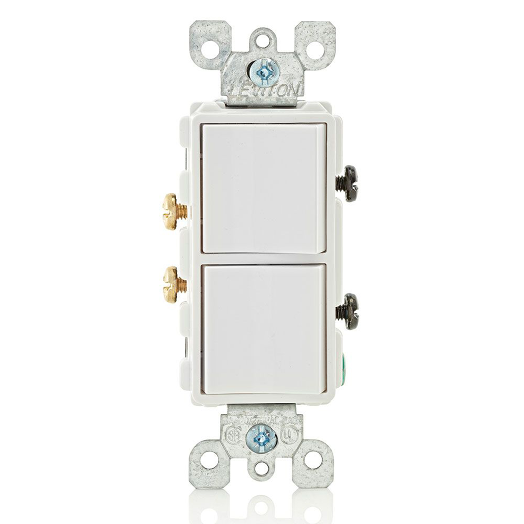 Interruptor de Combinación Doble Unipolar Decora Leviton interruptor de combinación decora leviton