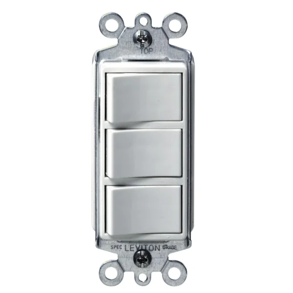 interruptor de combinación triple decora leviton
