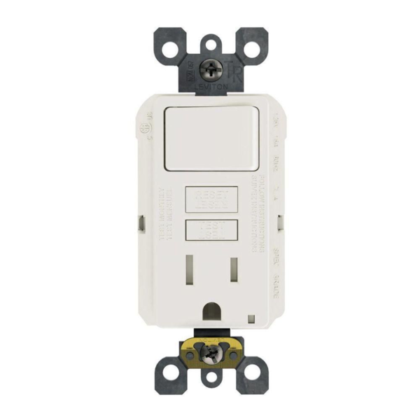 interruptor con toma gfci leviton