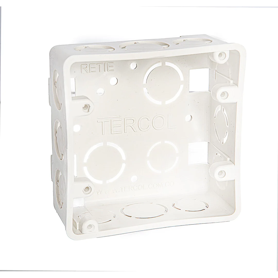 Caja Eléctrica Plástica 4×4 | PVC y Libre de Halógenos Caja eléctrica plástica 4x4