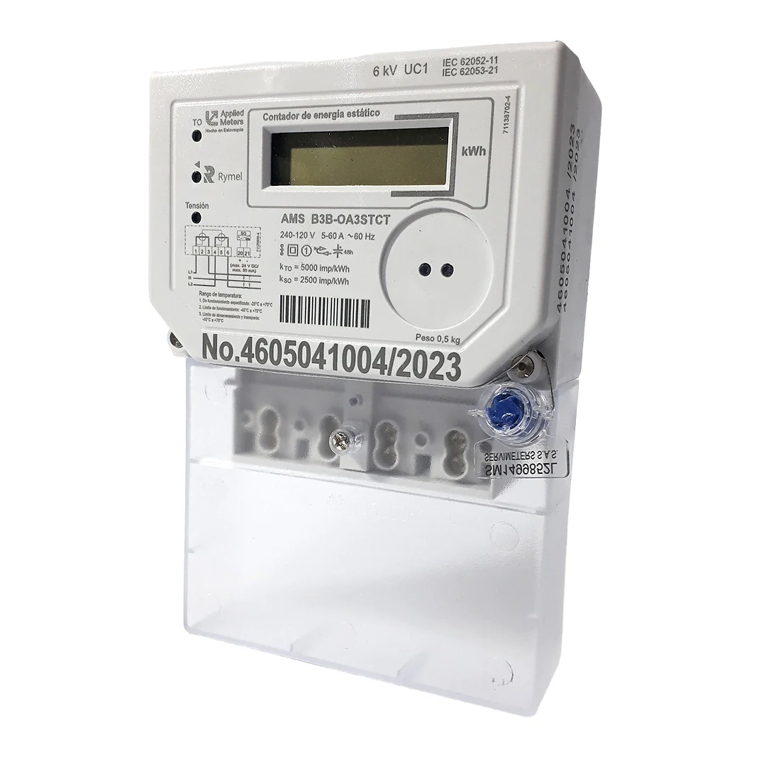 contador de energía monofásico trifilar rymel
