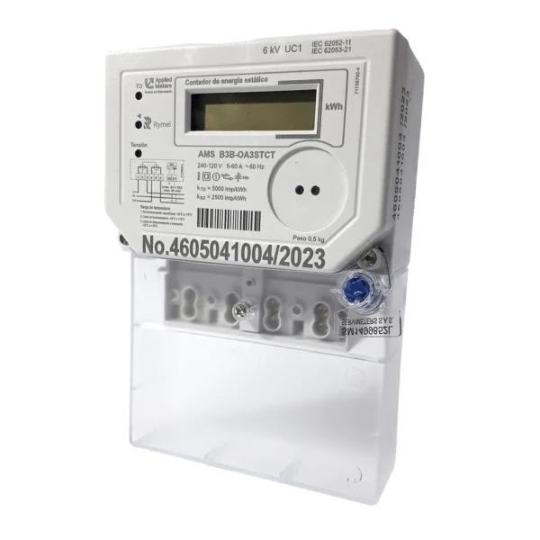 contador de energía monofásico trifilar rymel