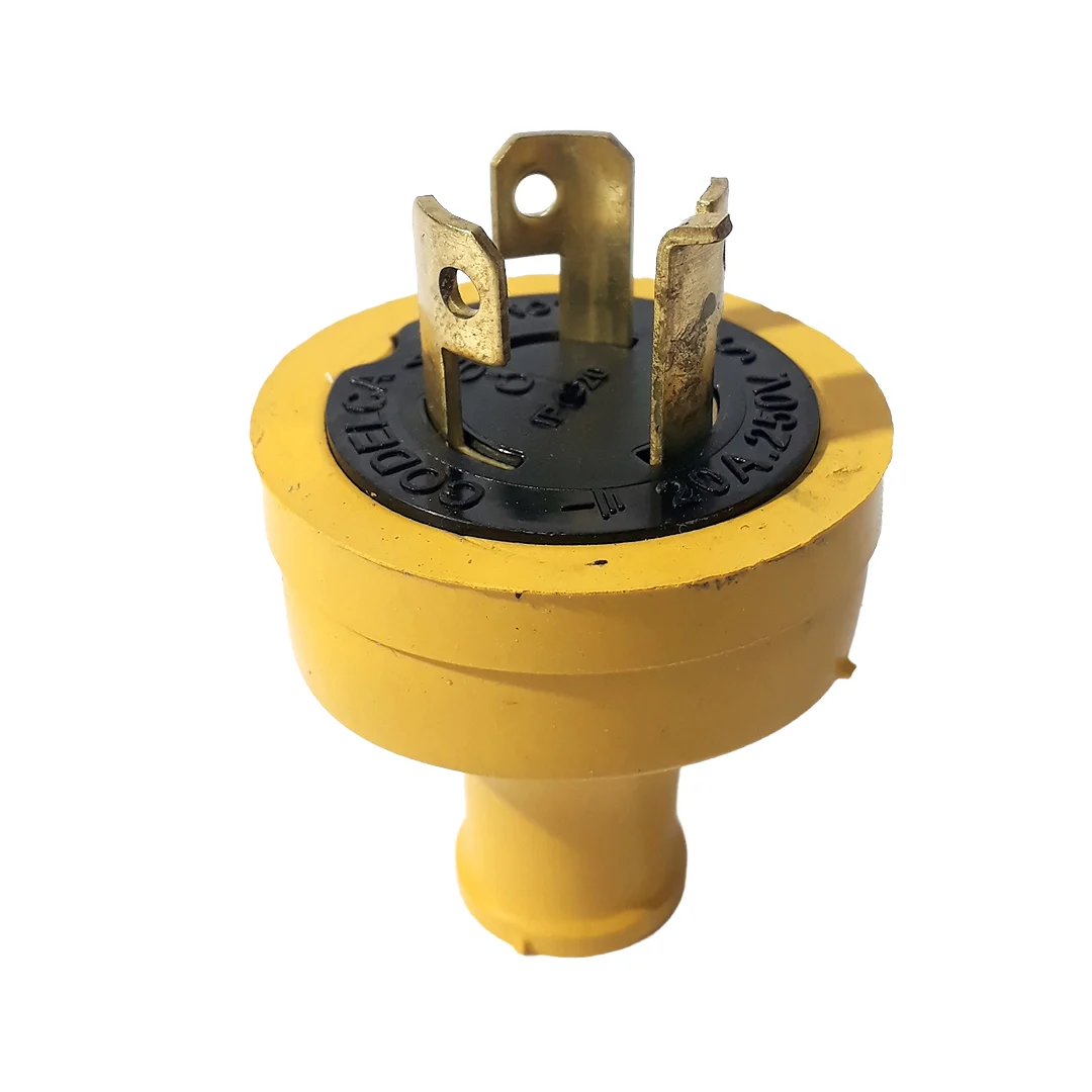 Clavija de Seguridad con Polo a Tierra 20A 250V CODELCA clavija de seguridad 20A 250V
