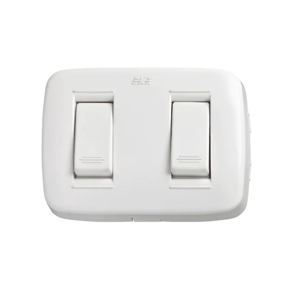 interruptor doble sobreponer ave