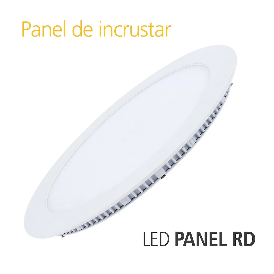 panel led redondo de incrustar 18w