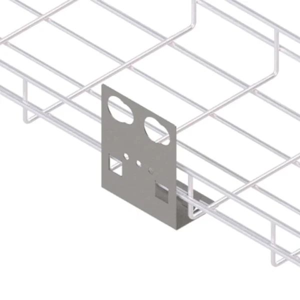 soporte para tubo doble y caja de empalme