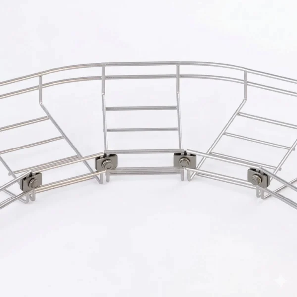 chapeta curva horizontal para bandeja tipo escalera