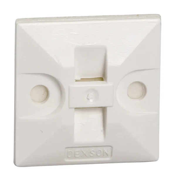 Base Adhesiva para Amarre de Nylon 25 × 25 mm x 100 Unidades