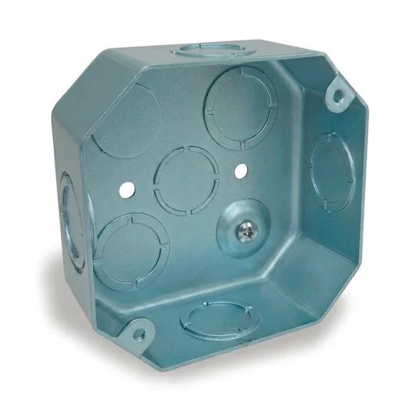 caja galvanizada octagonal calibre 20