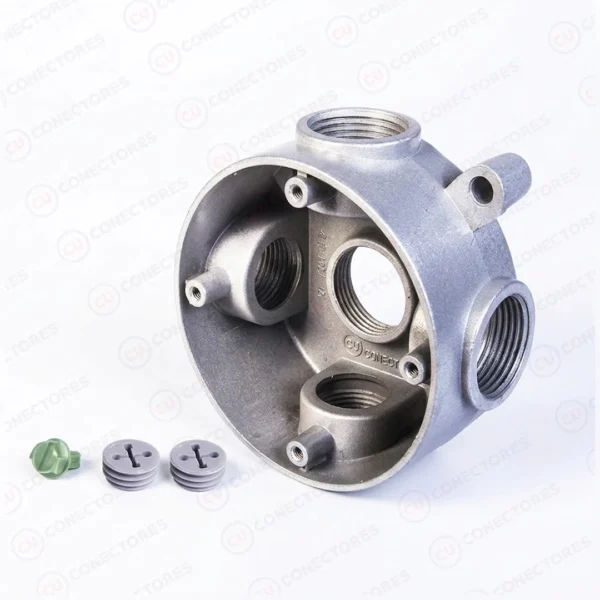 Caja Metálica Redonda 4" Tipo Rawelt