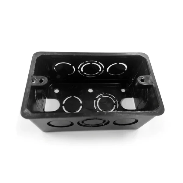 caja de policarbonato negra 2x4