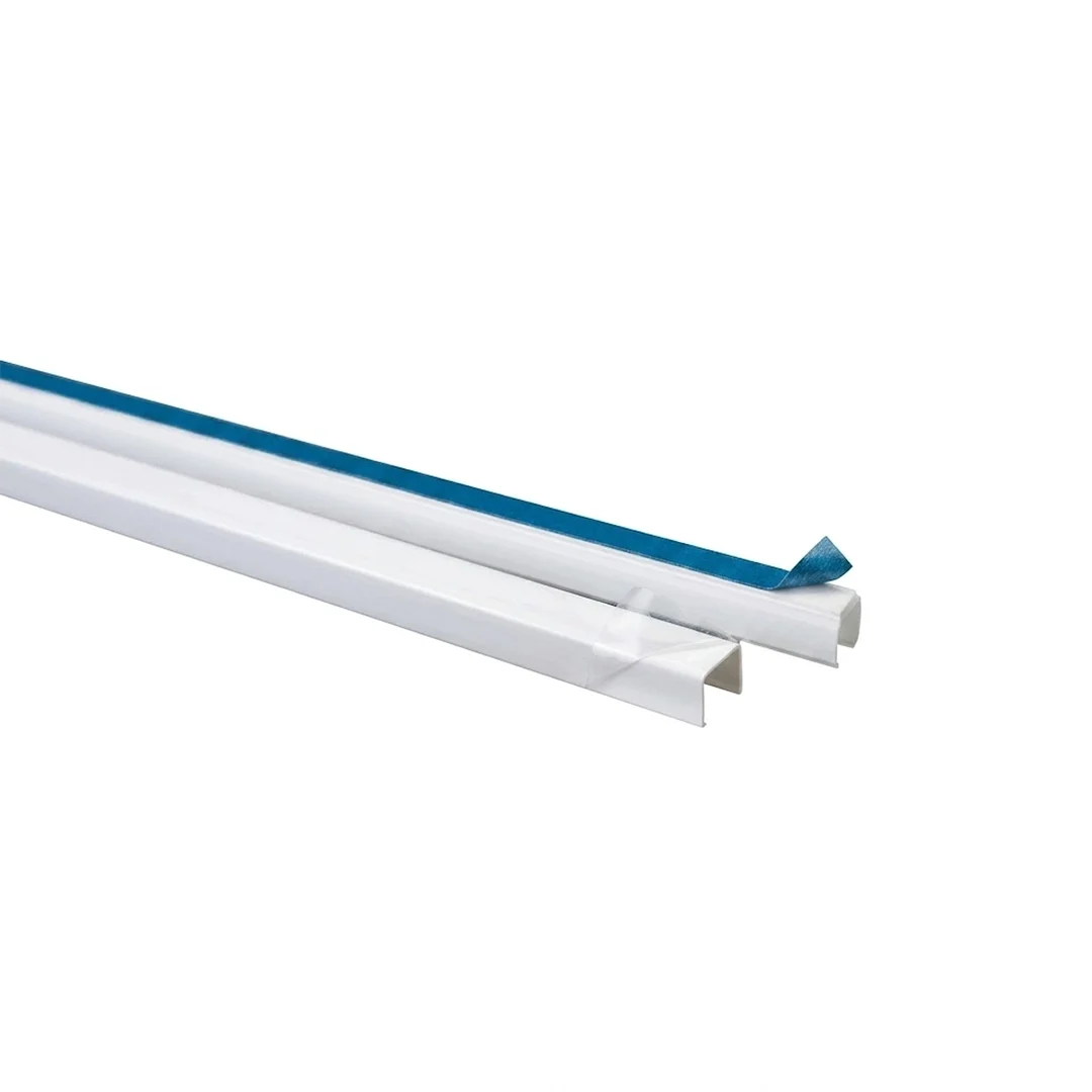 Canaleta PVC con Adhesivo para Organización de Cables Canaleta PVC con Adhesivo