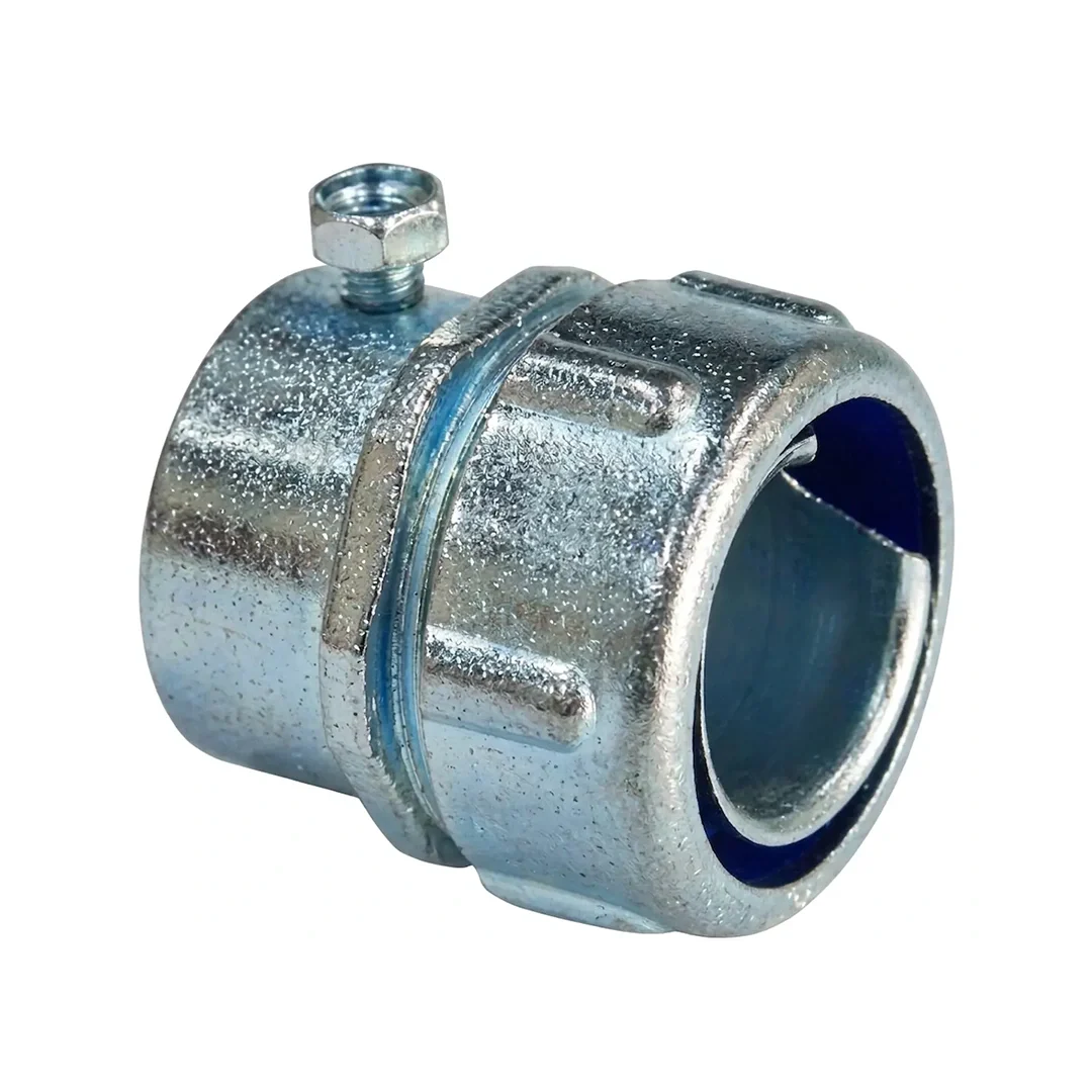 Adaptador EMT a Coraza Liquid Tight con Tornillo Interior adaptador EMT a coraza liquid tight