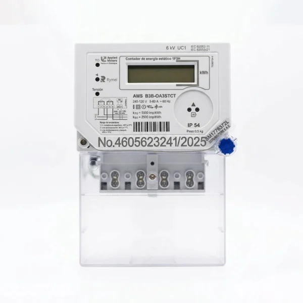 Contador de Energía Monofásico Trifilar RYMEL