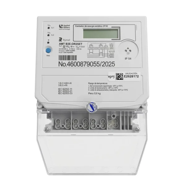 Contador de Energía Bifásico Trifilar RYMEL