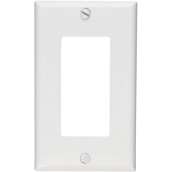 Inicio 34 Placa Decora 1 Ventana con Tornillos Leviton