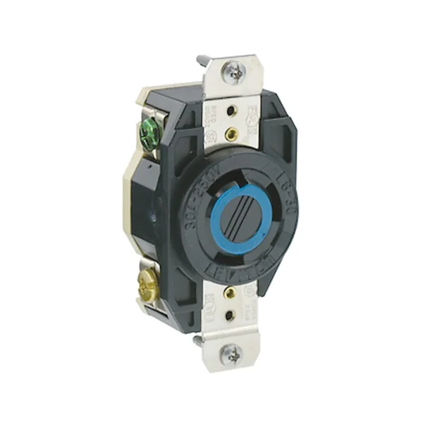 Toma Incrustable de Seguridad 30A 250V Grado Industrial