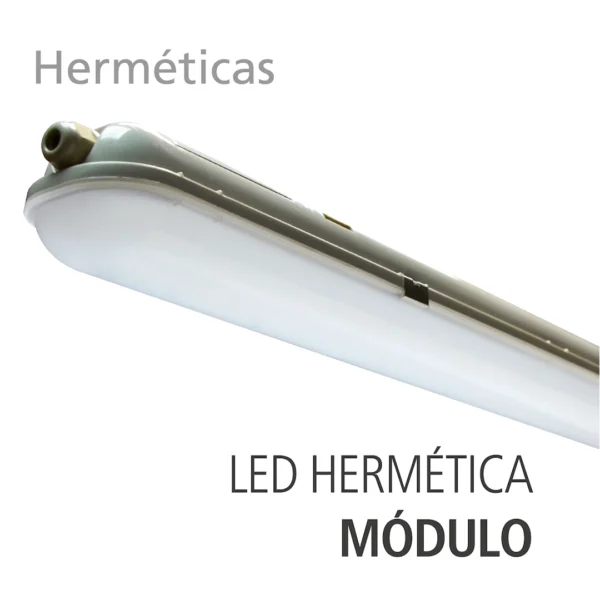 luminaria hermética led integrada ip65