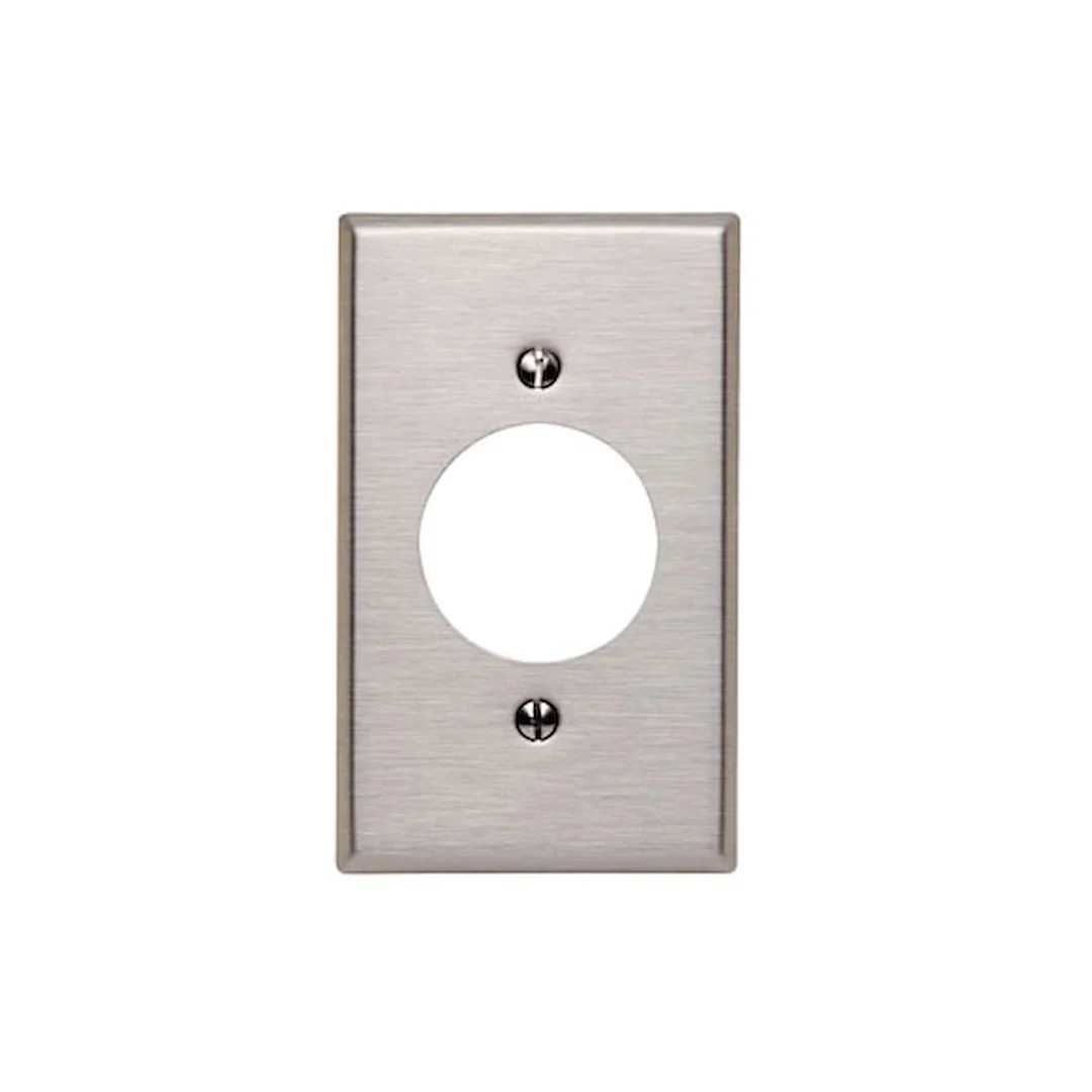 placa de acero inoxidable con hueco redondo