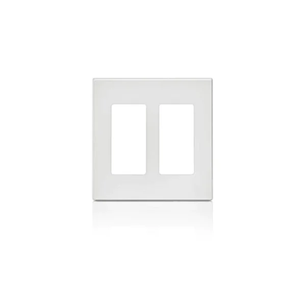 Placa Decora 2 Ventanas Sin Tornillos Leviton
