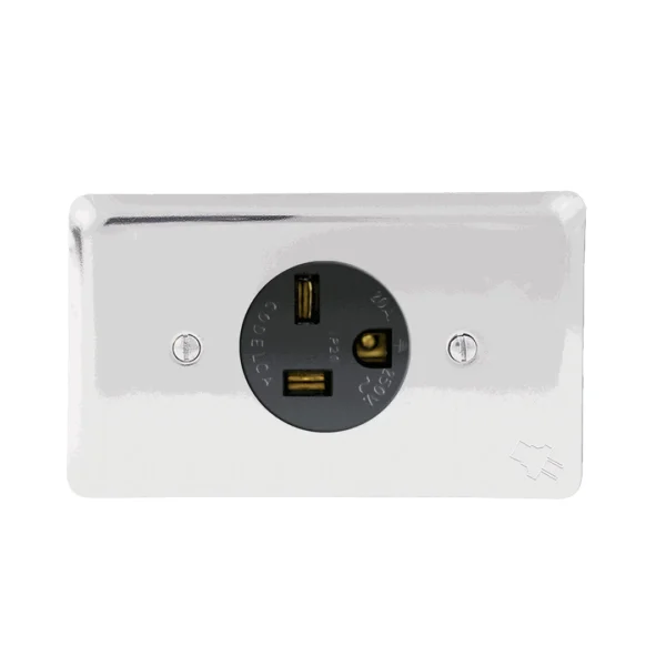 tomacorriente de incrustar con polo a tierra 20A 250V