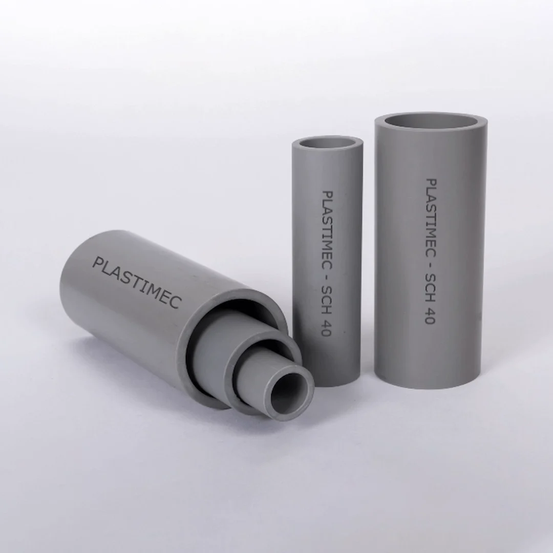 Tubo PVC SCH40 PLASTIMEC 3 m para Canalización Eléctrica tubo PVC SCH40 para instalaciones eléctricas
